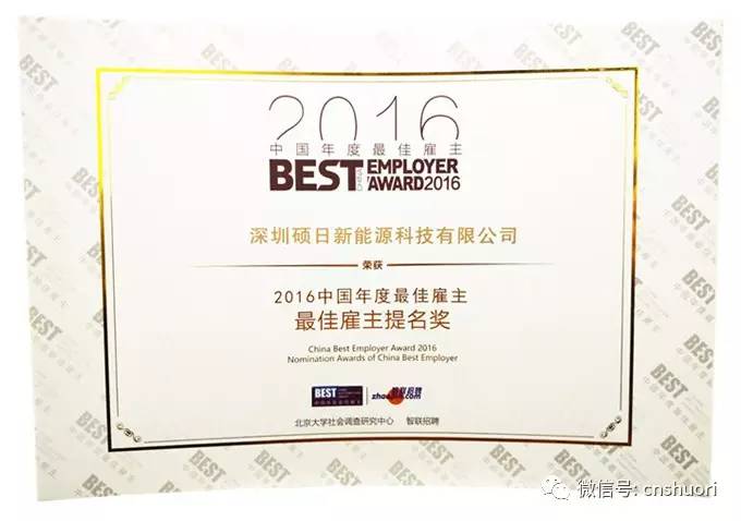 2016中国最佳雇主给员工的一封信：我为你遮风蔽雨，你只需勇往前行!